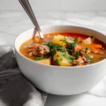 Italian Sausage and Potato Soup recipe by Pearl recipes Main