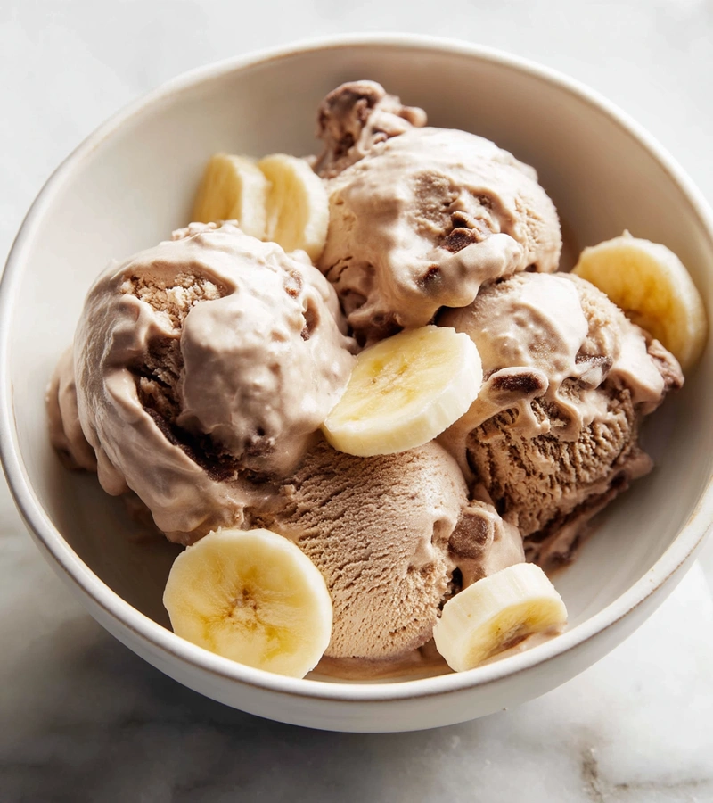 Banana Chocolate Ice Cream recipe by Pearl recipes 3