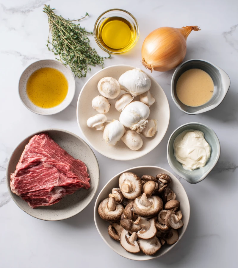 Beef Stroganoff with Leftover Prime Rib ingredients by Pearl recipes