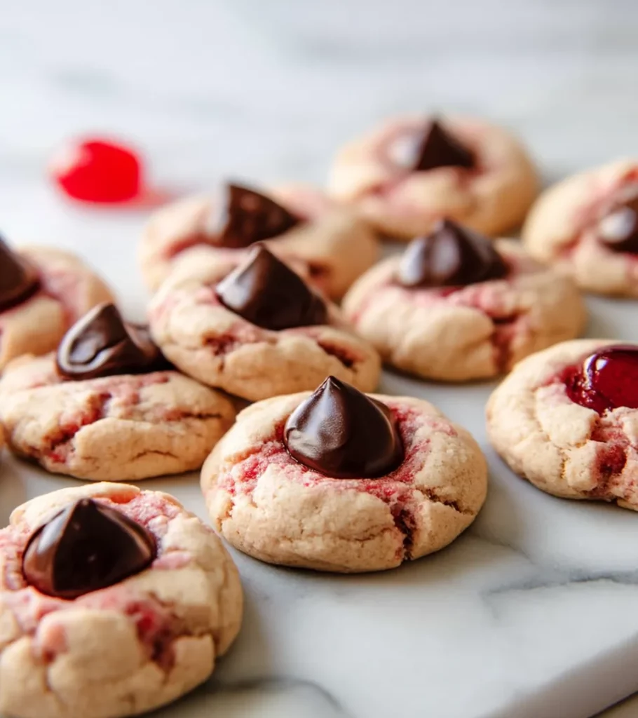 Cherry Kiss Cookies recipe by Pearl recipes Main
