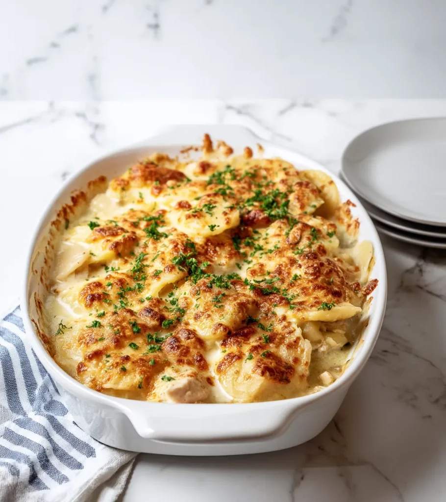 Chicken Pierogi Casserole recipe by Pearl recipes Main 1