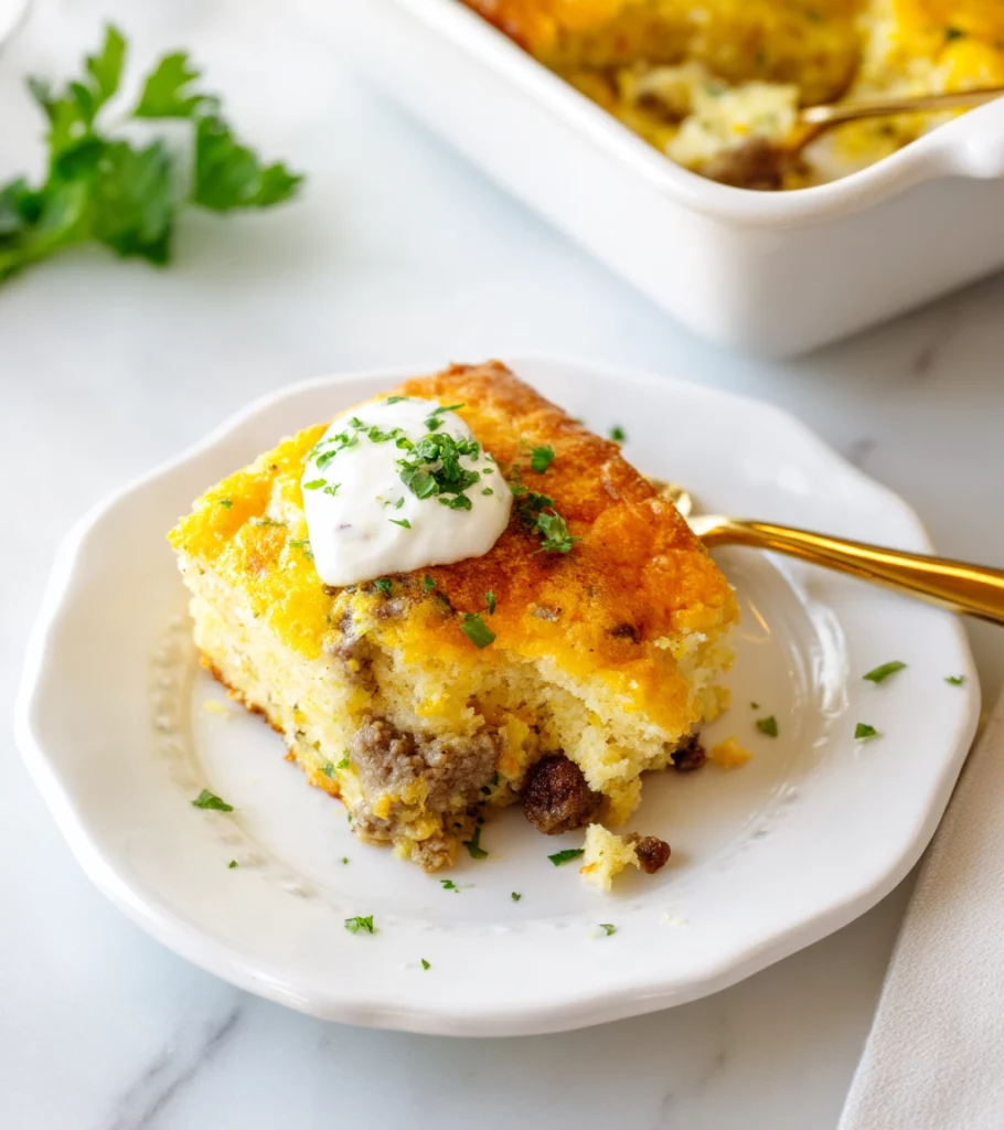 Cowboy Cornbread Casserole recipe by Pearl recipes. 3