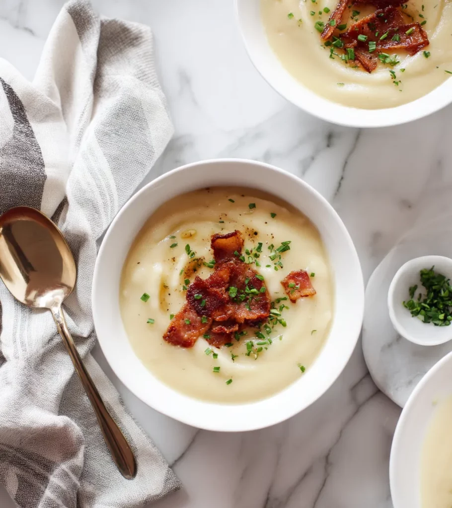 Creamy Potato and Bacon Soup recipe by Pearl recipes 3