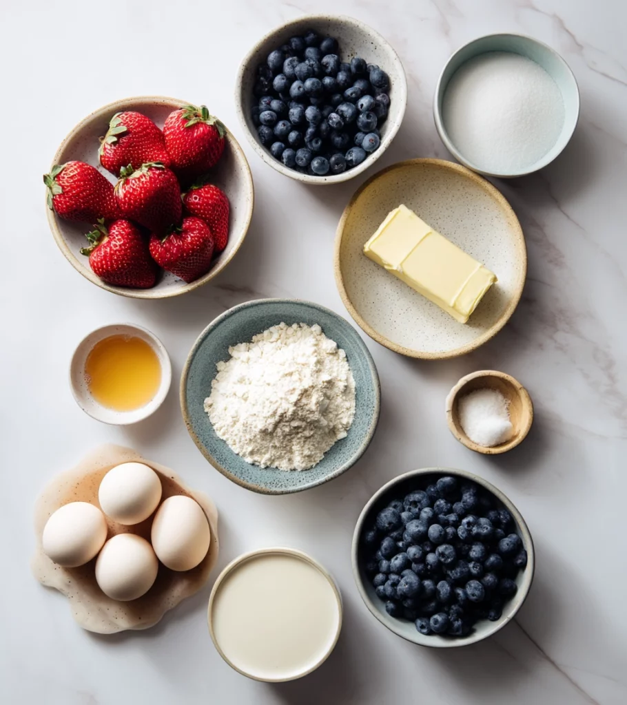 Strawberry-Blueberry Muffins recipe by Pearl recipes. 3