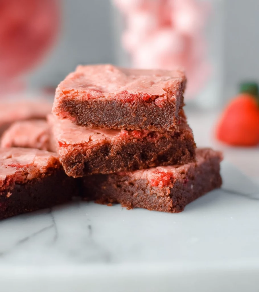 Strawberry Brownies recipe by Pearl recipes. 3