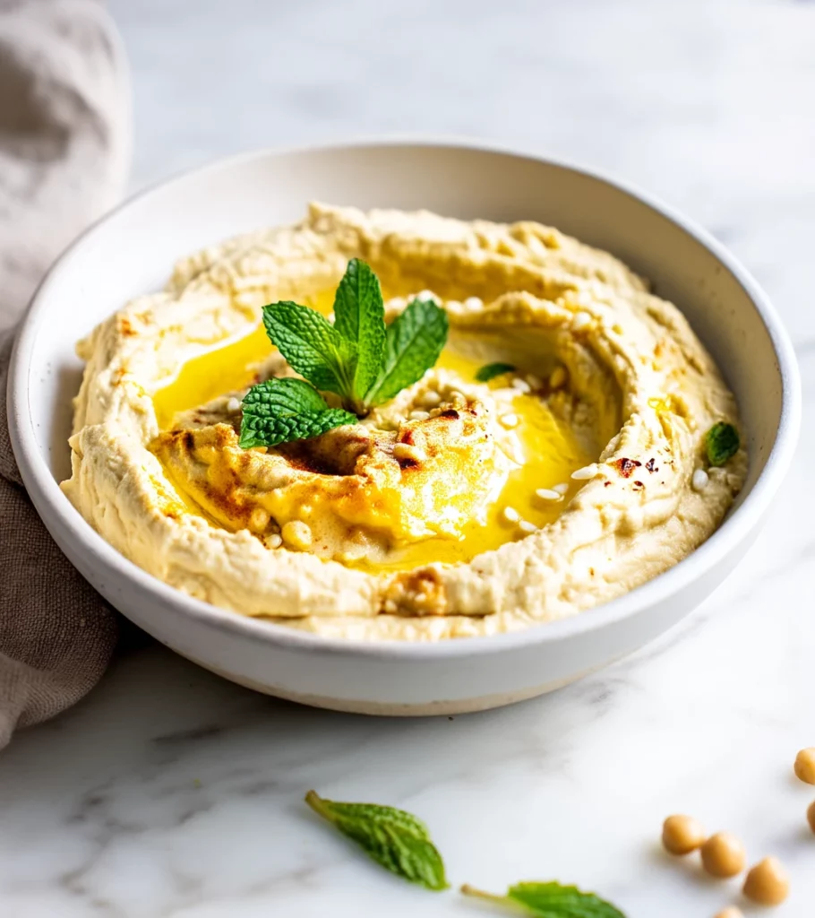 hummus recipe without tahini ingredients by Pearl recipes