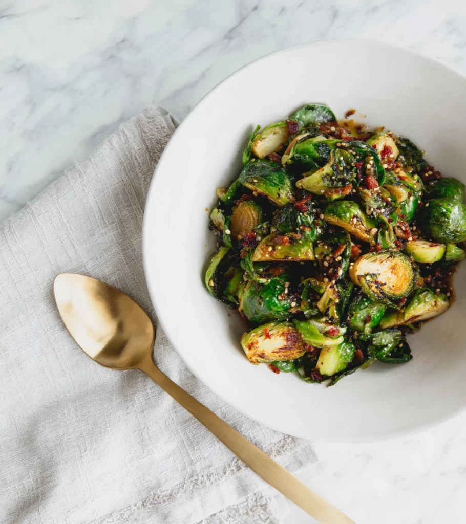 longhorn brussel sprouts recipe ingredients by Pearl recipes