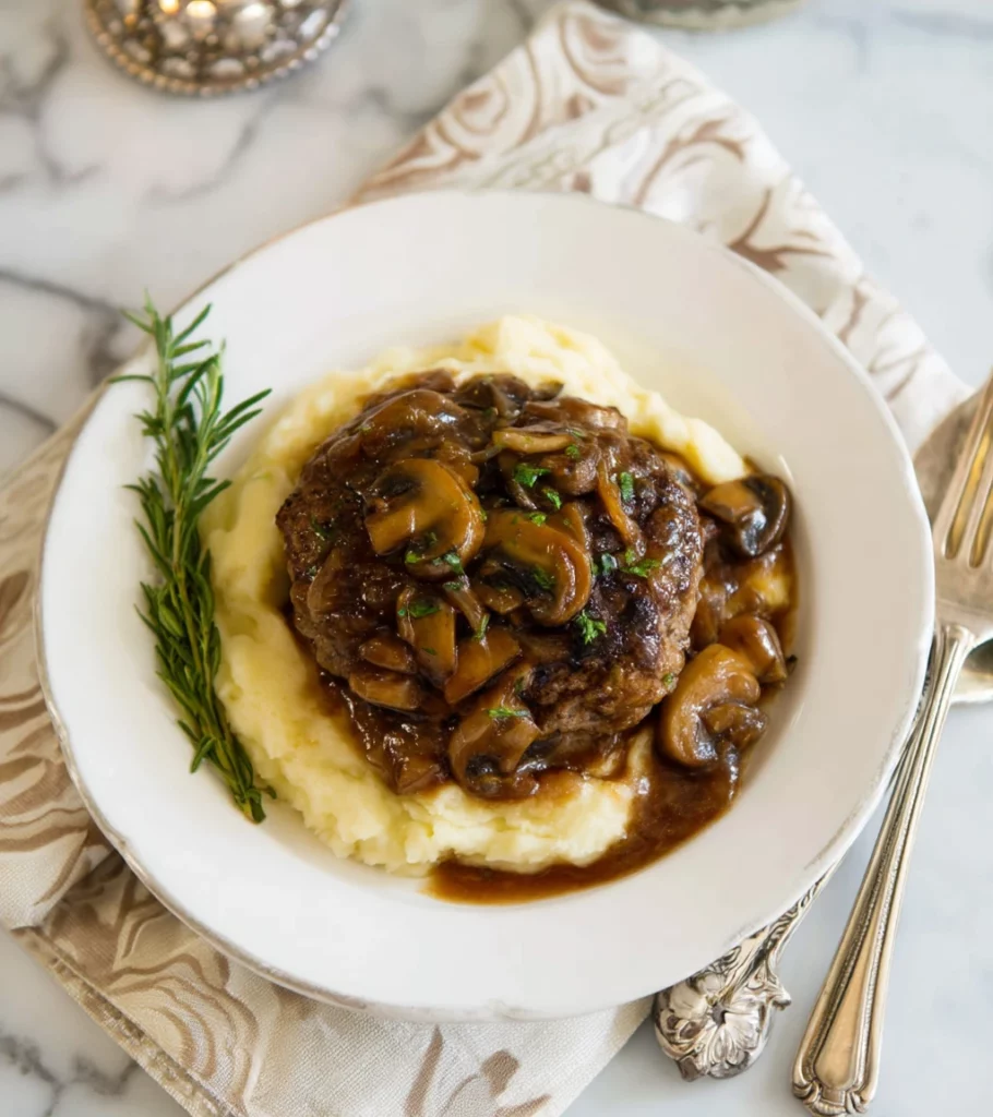 old fashioned salisbury steak recipe ingredients by Pearl recipes